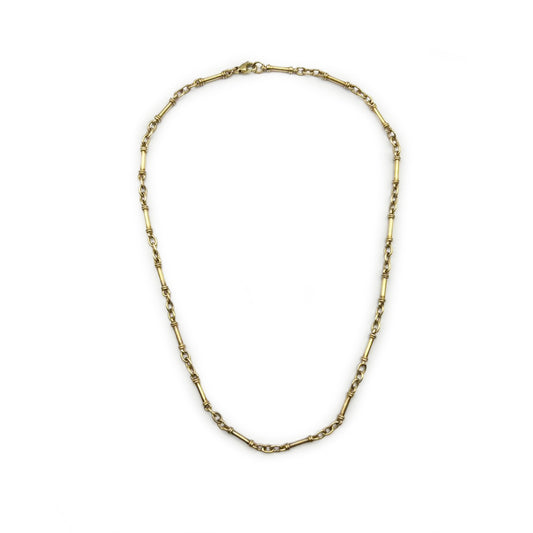 Vintage Fancy Link Chain - 9ct Yellow Gold - 18"L