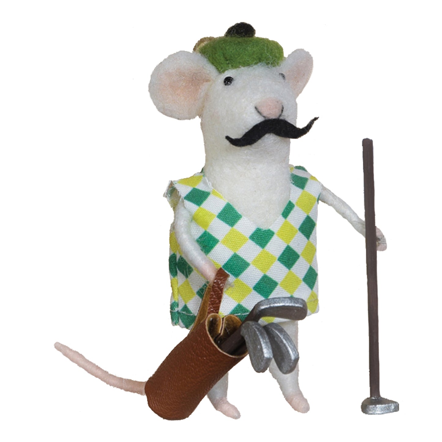 Golfer Mouse Ornament