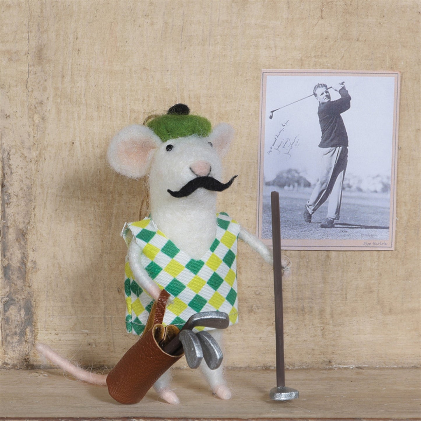 Golfer Mouse Ornament