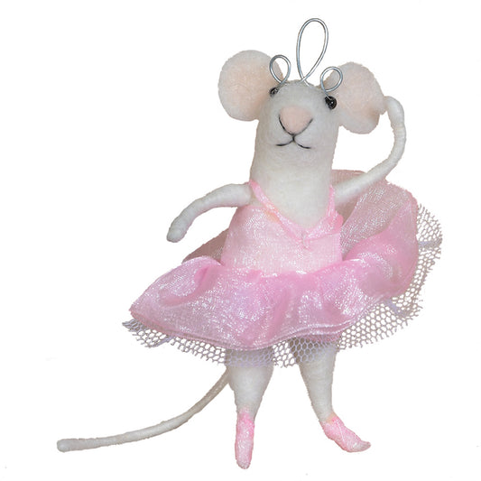Ballerina Mouse Ornament
