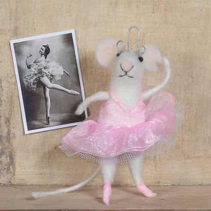 Ballerina Mouse Ornament
