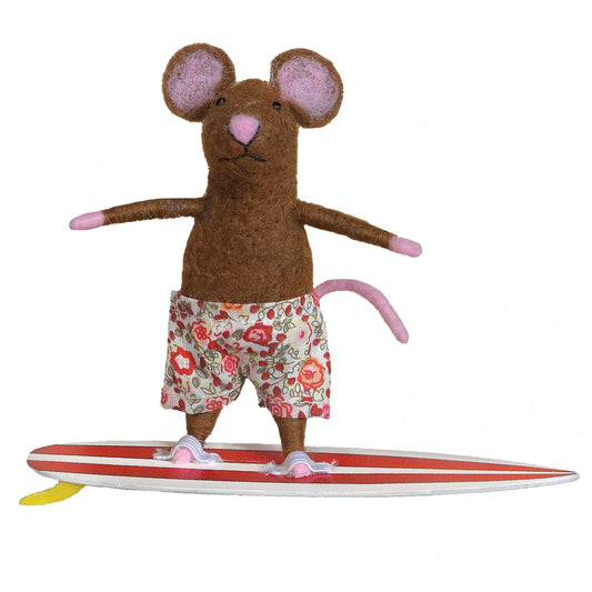 Surfer Mouse Ornament
