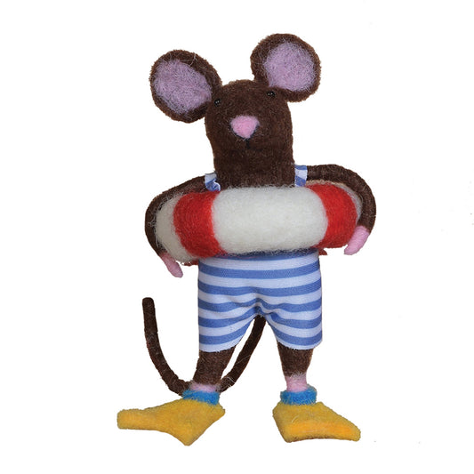 Swimmer Guy Mouse Ornament