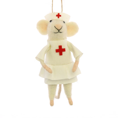 Nurse Mouse Ornament