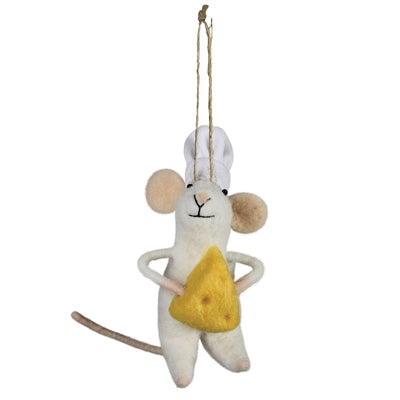 Cheese Mouse Ornament