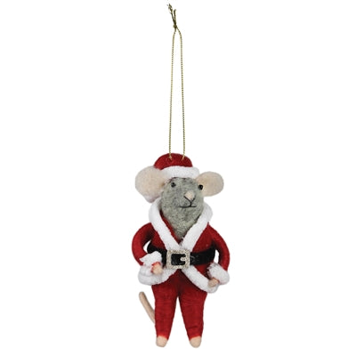 Santa Mouse Ornament