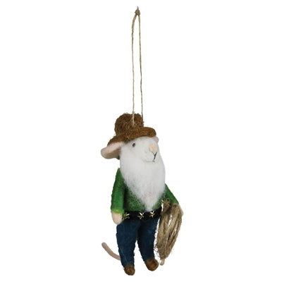 Cowboy Mouse Ornament