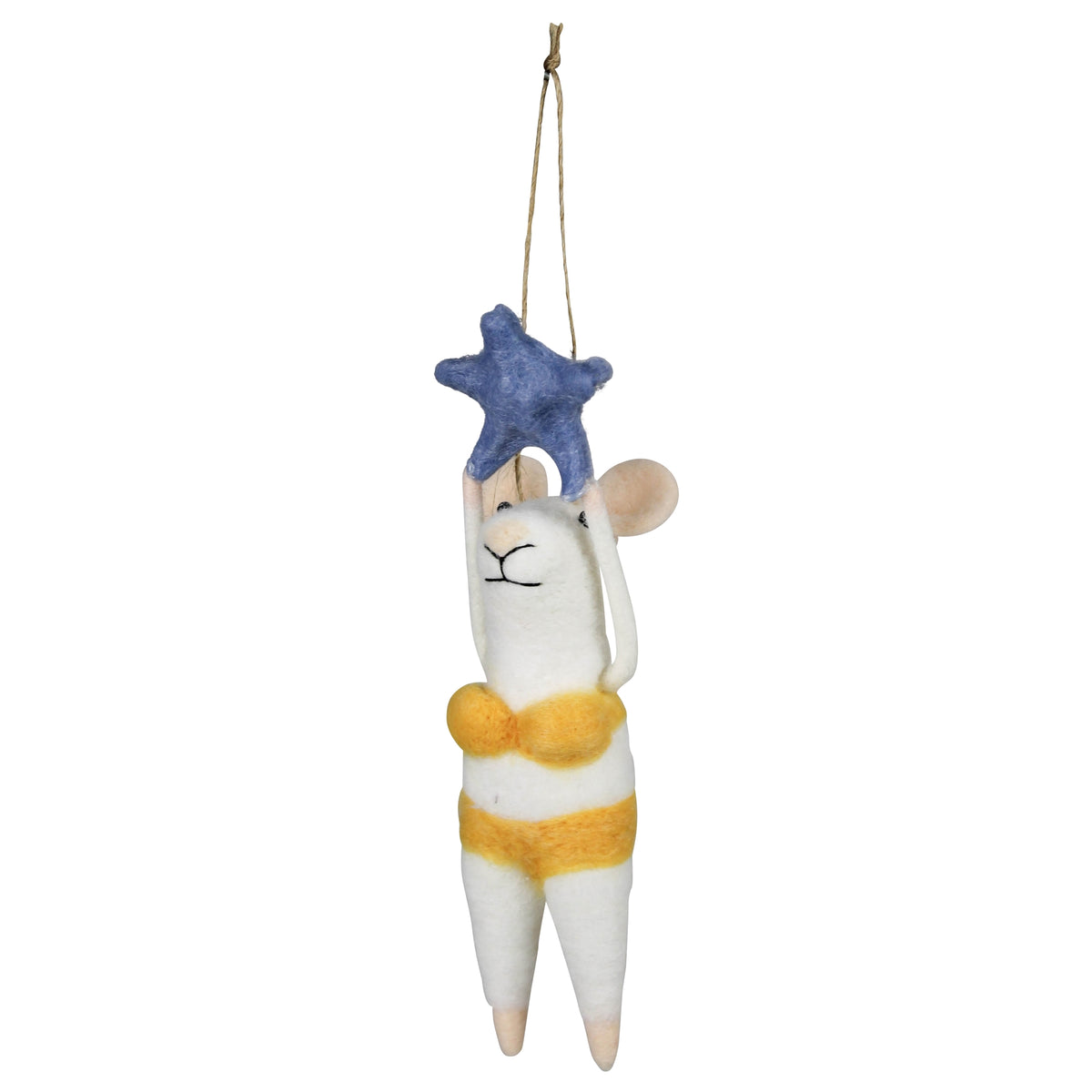 Starfish Mouse Ornament - Blue