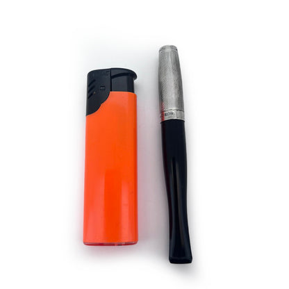 Antique Art Deco Bakelite + Sterling Silver Cigarette Holder