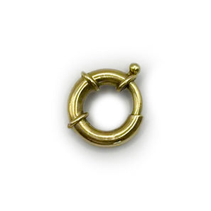 Vintage Large Spring Bolt Clasp - 14K Yellow Gold