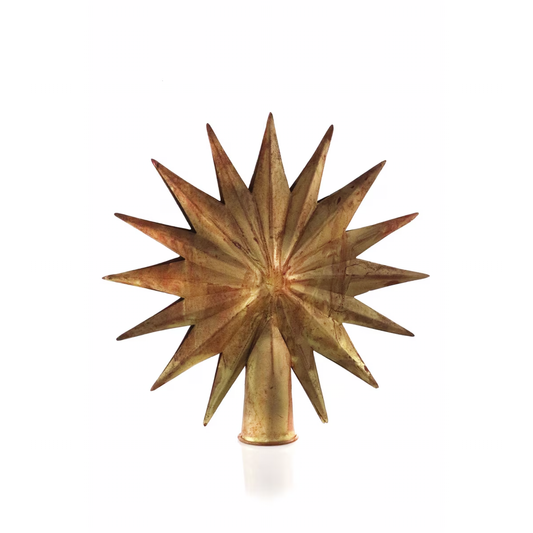 BRASS HEIRLOOM STAR TREE TOPPER