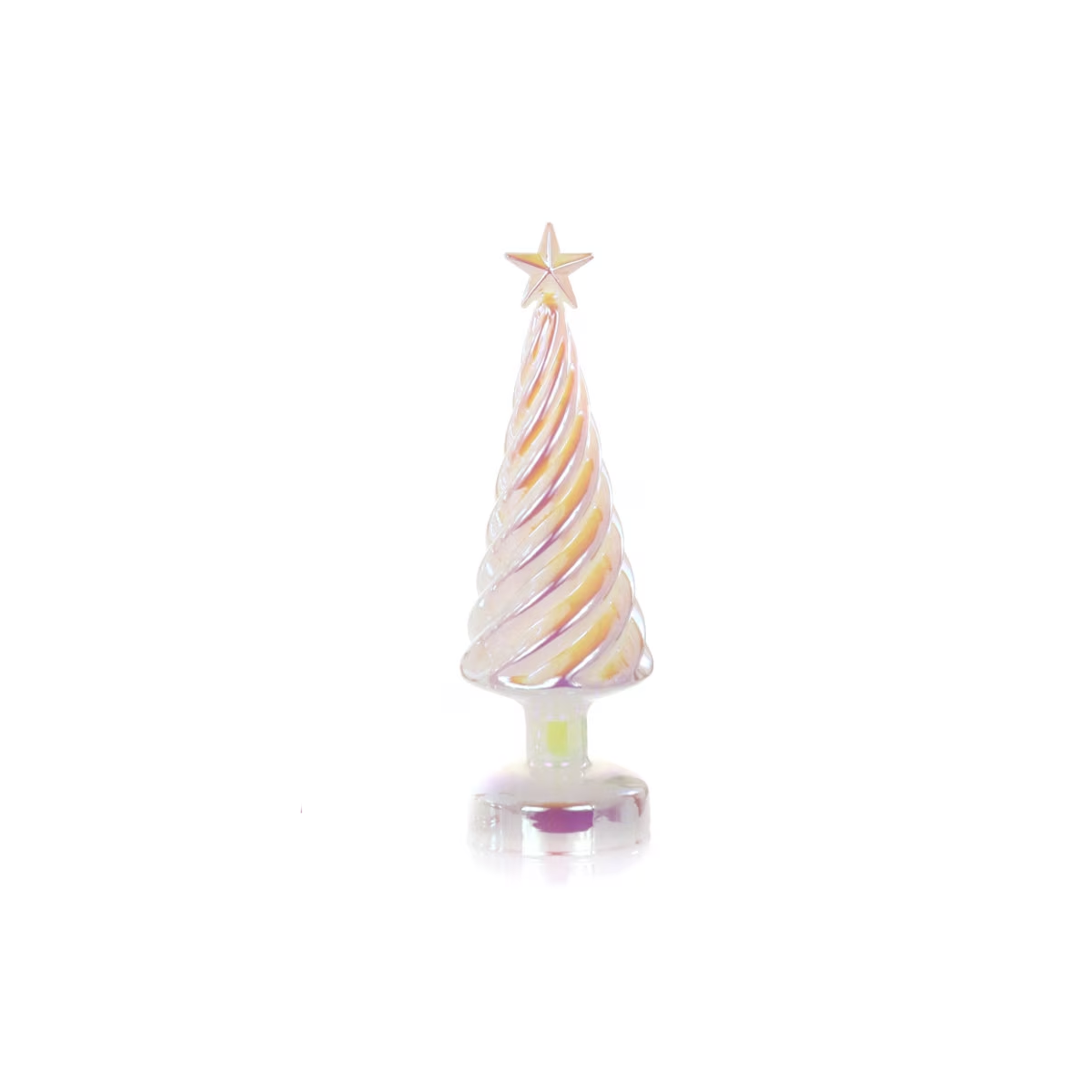 PEARL IRIDESCENT LIT TREE - SMALL