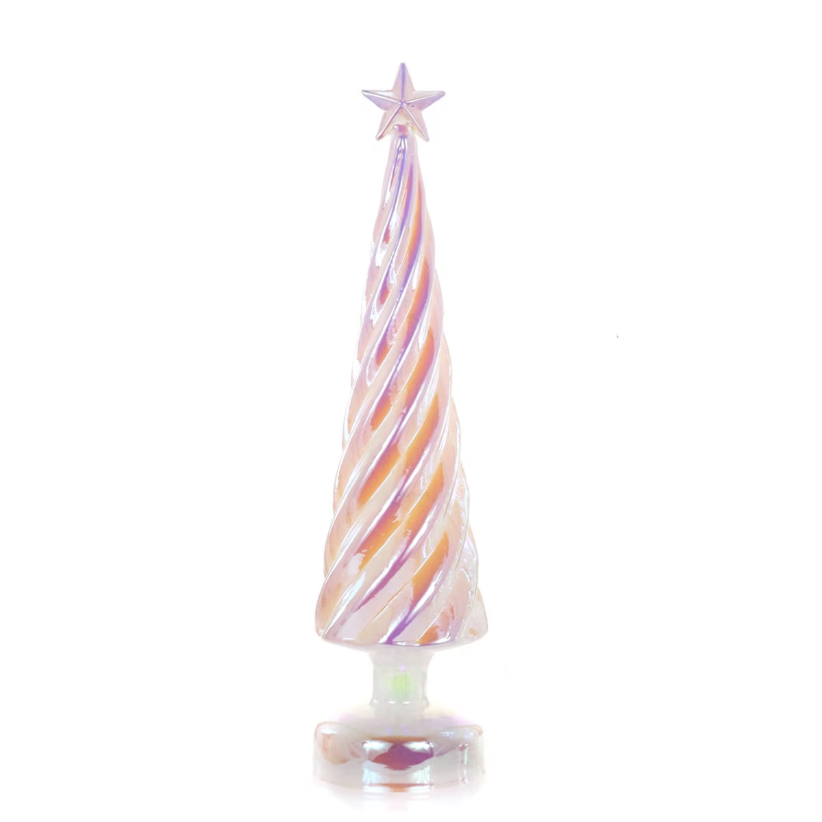 PEARL IRIDESCENT LIT TREE - LARGE