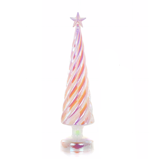 PEARL IRIDESCENT LIT TREE - LARGE