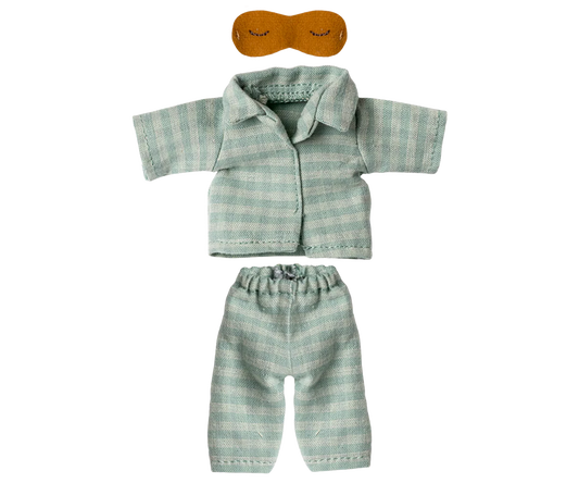 Dad Mouse Pyjamas - Mint + Sand