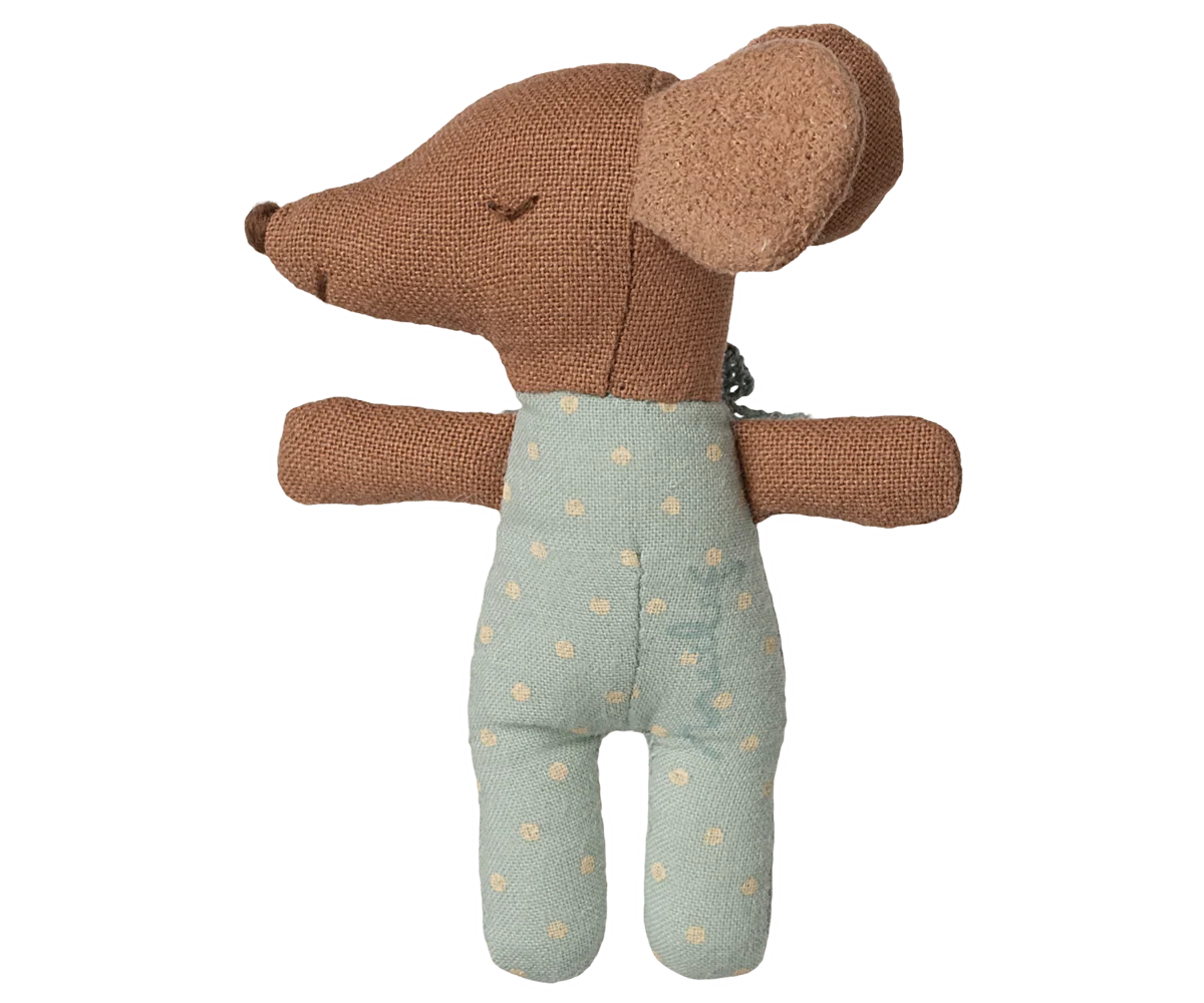 Pre-Order: Mid September - Sleepy Wakey Baby Mouse in Matchbox - Blue