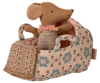 Pre-Order: Late November - Carry Cot for Baby Mouse - Rose