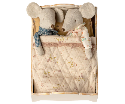 Pre-Order: Late December - Wooden Mouse Bed - Off White