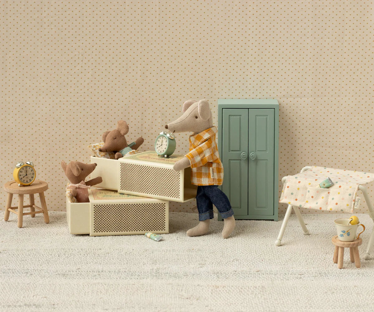 Pre-Order: Mid September - Sleepy Wakey Baby Mouse in Matchbox - Rose