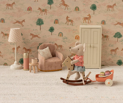 Mouse Rocking Horse - Spotted