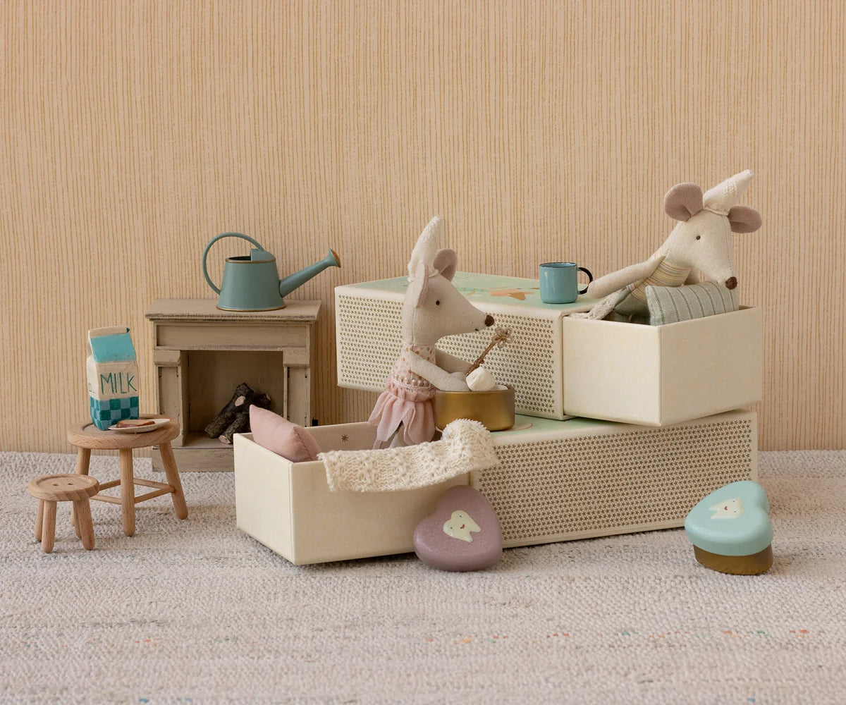Little Sister Tooth Fairy Mouse in Matchbox