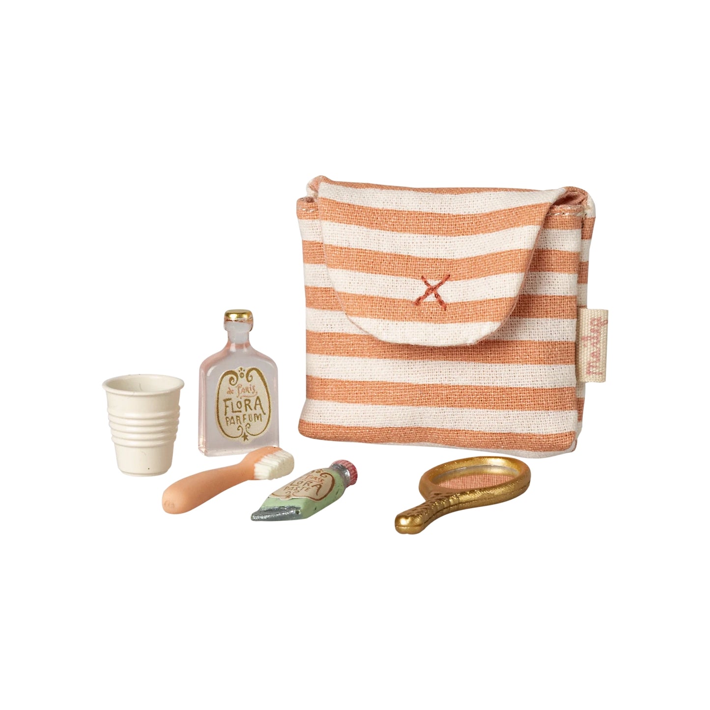 Mouse Toothbrush Set - Coral Stripe
