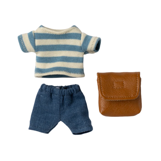 Pre-Order Big Brother Tricycle Mouse Clothes and Bag - Brown