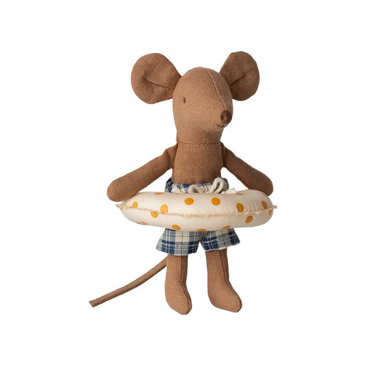 Pre-Order Little Brother Beach Mouse with Float - Yellow Dots