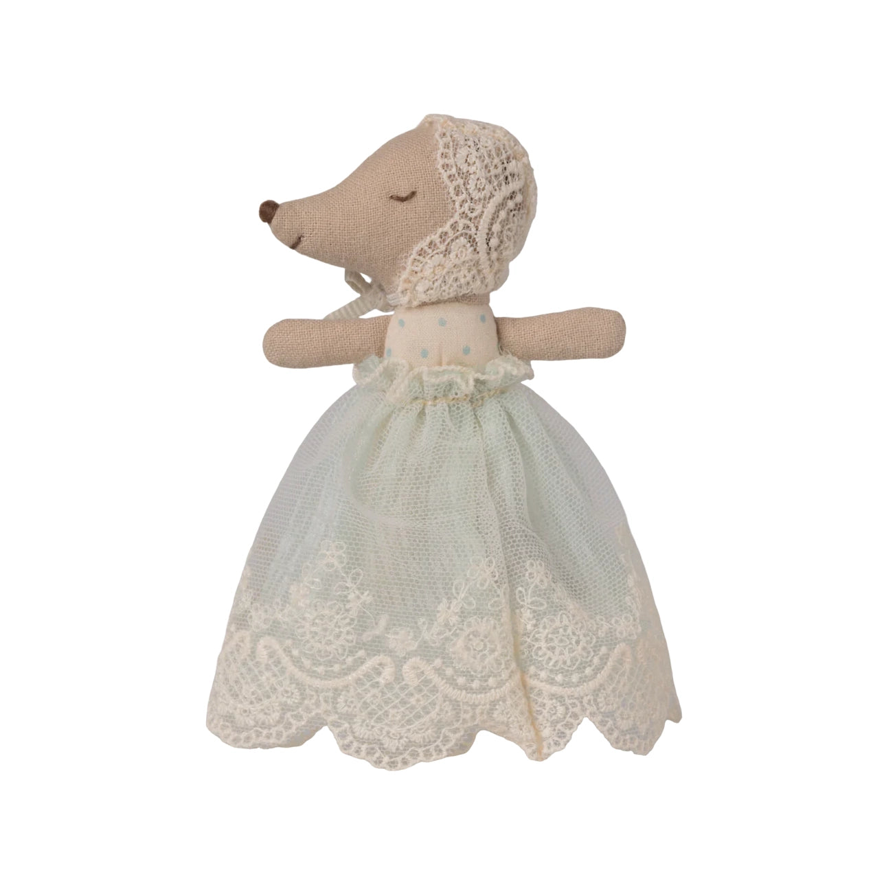 Baby Mouse in Gown - Mint