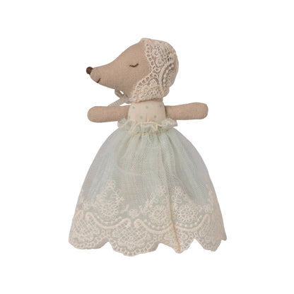 Baby Mouse in Gown - Mint