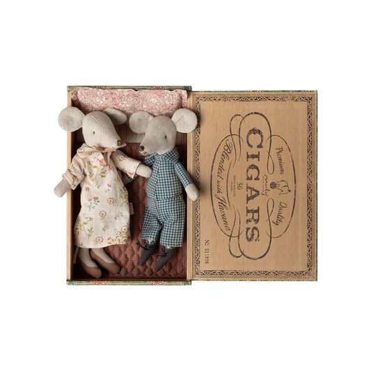 Pre-Order Grandparent Mice in Cigarbox