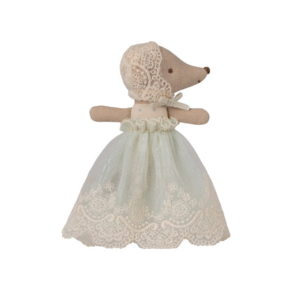 Baby Mouse in Gown - Mint