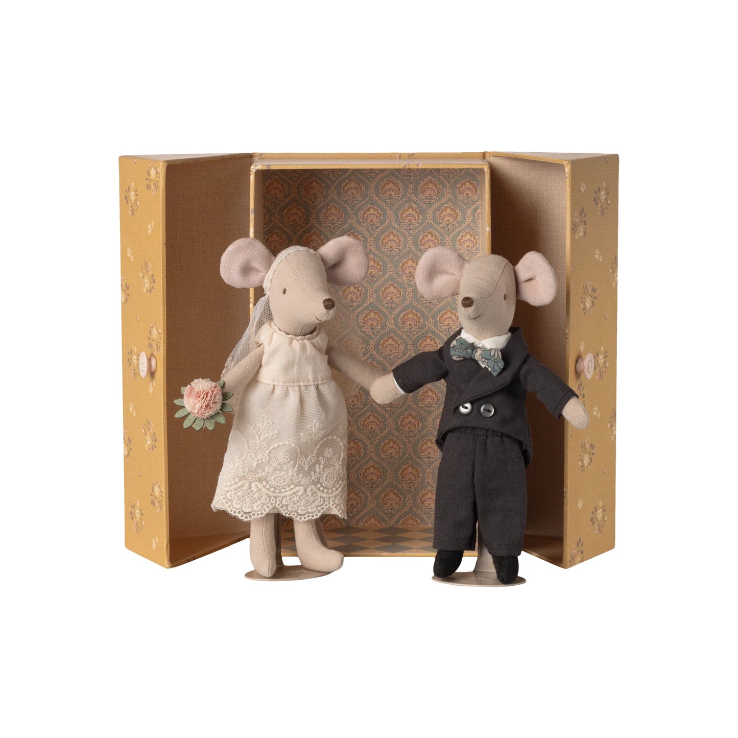Mum and Dad Wedding Mice in Box