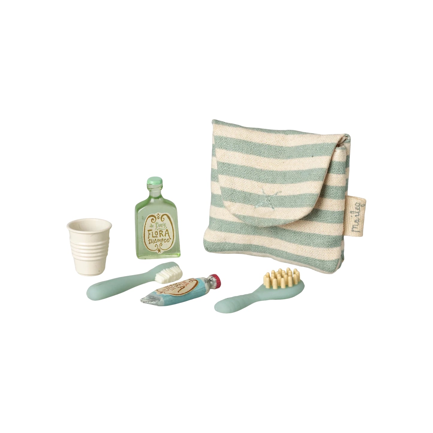 Mouse Tooth Brush Set - Blue Stripe