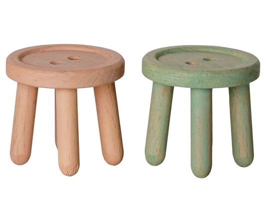 Mouse Stool Set - Light Rose + Light Mint