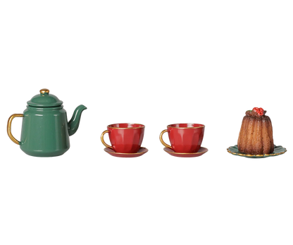 Mouse Christmas Tea Party Set - Red + Green