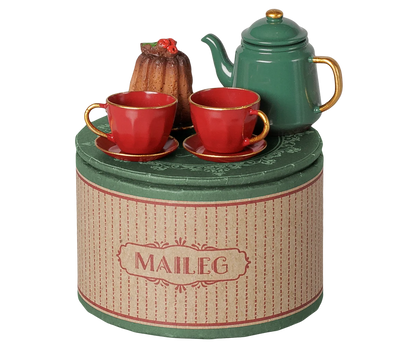 Mouse Christmas Tea Party Set - Red + Green