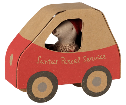 Christmas Little Sister in Car Box