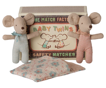 Twins Baby Mice in Matchbox - FW26