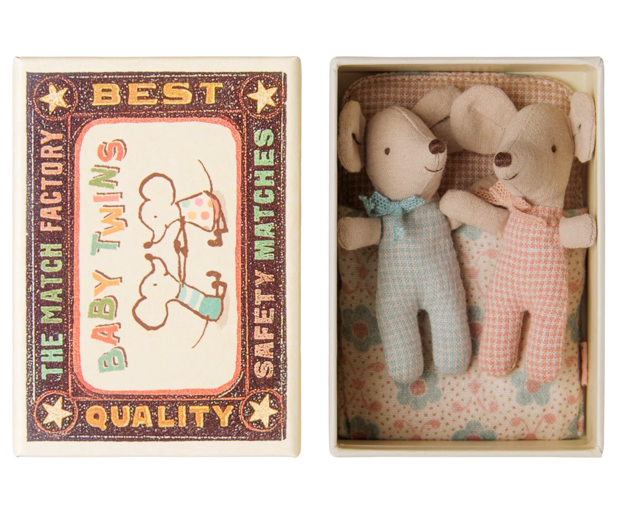 Twins Baby Mice in Matchbox - FW26
