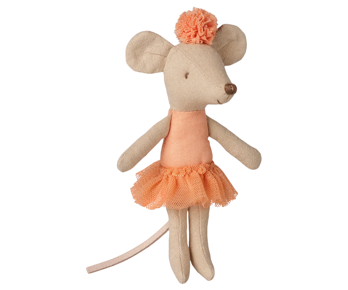 Little Sister Ballerina Mouse - Apricot