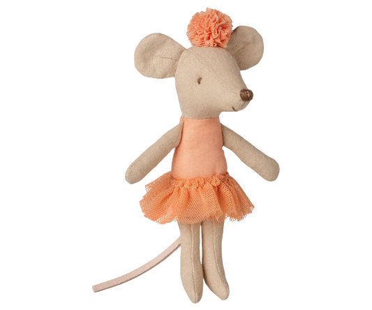 Little Sister Ballerina Mouse - Apricot