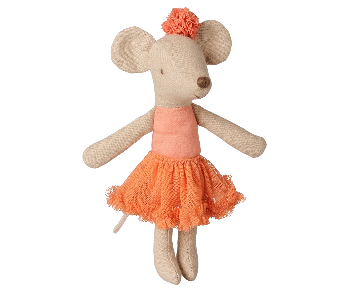 Big Sister Mouse Ballerina - Dusty Coral