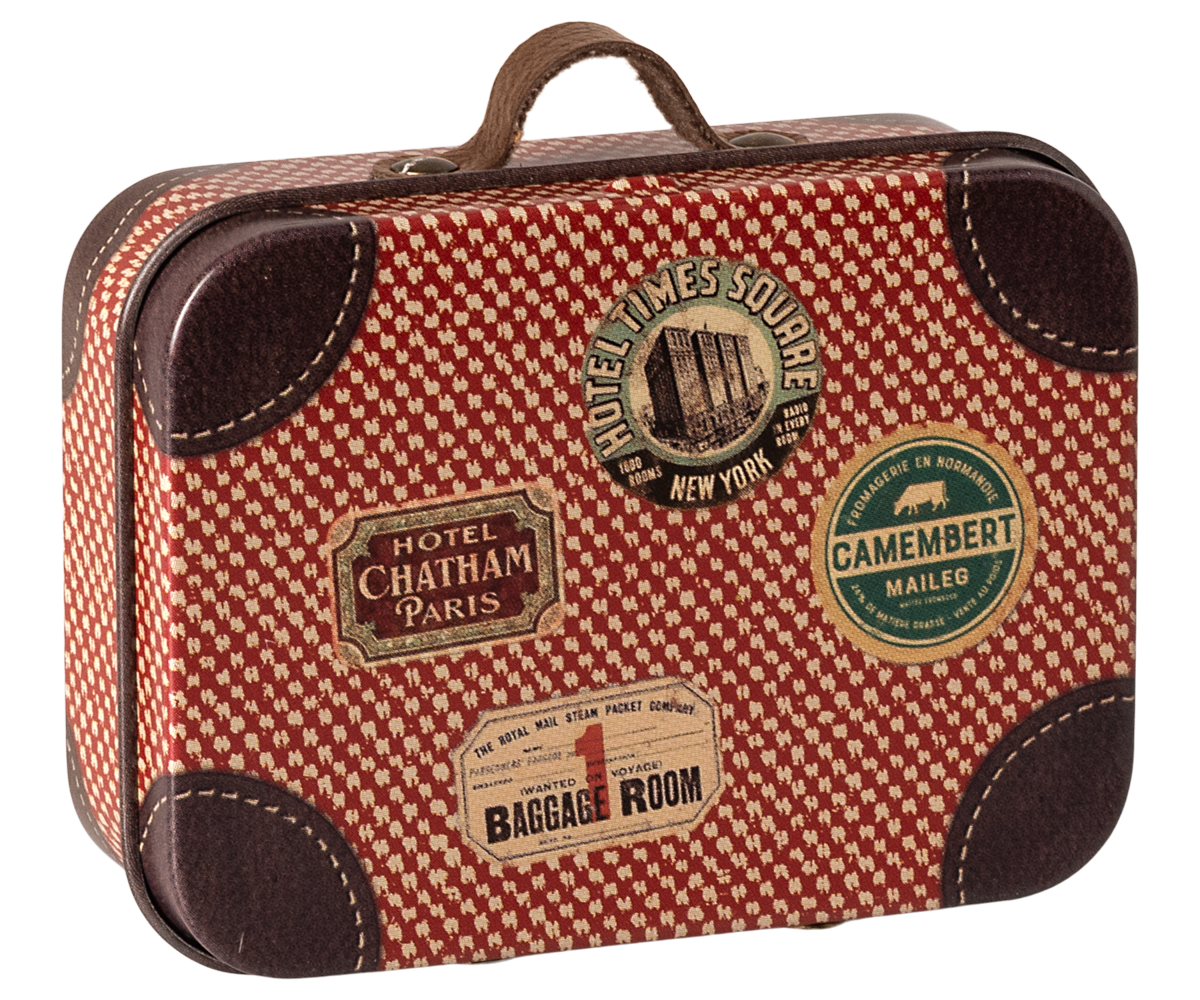 Micro Suitcase - Red Travel