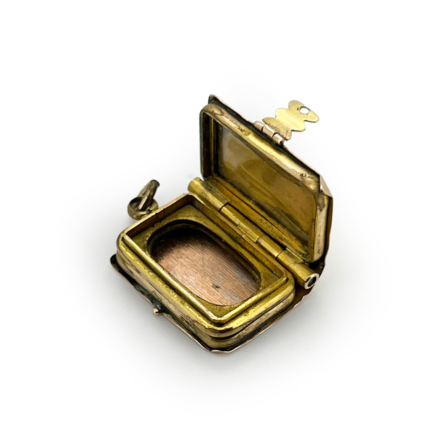 Antique Victorian 9ct Yellow Gold Book Locket Charm