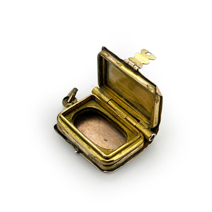 Antique Victorian 9ct Yellow Gold Book Locket Charm