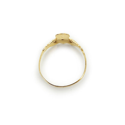 Vintage 9ct Yellow Gold Claddagh Ring - Sz. 6.75