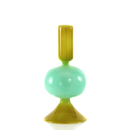 AQUA + MOSS BUBBLE CANDLE HOLDER