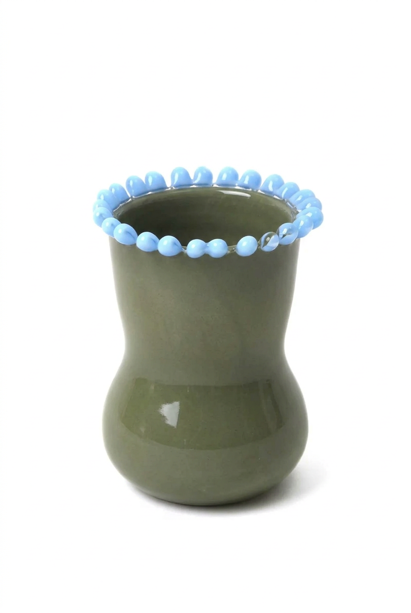 CAMILLE VASE - OLIVE