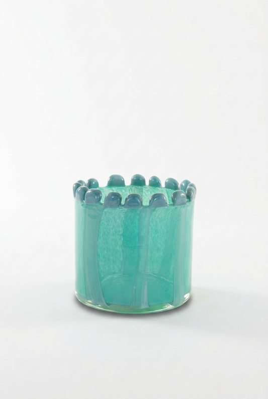MONIQUE VOTIVE HOLDER - TEAL